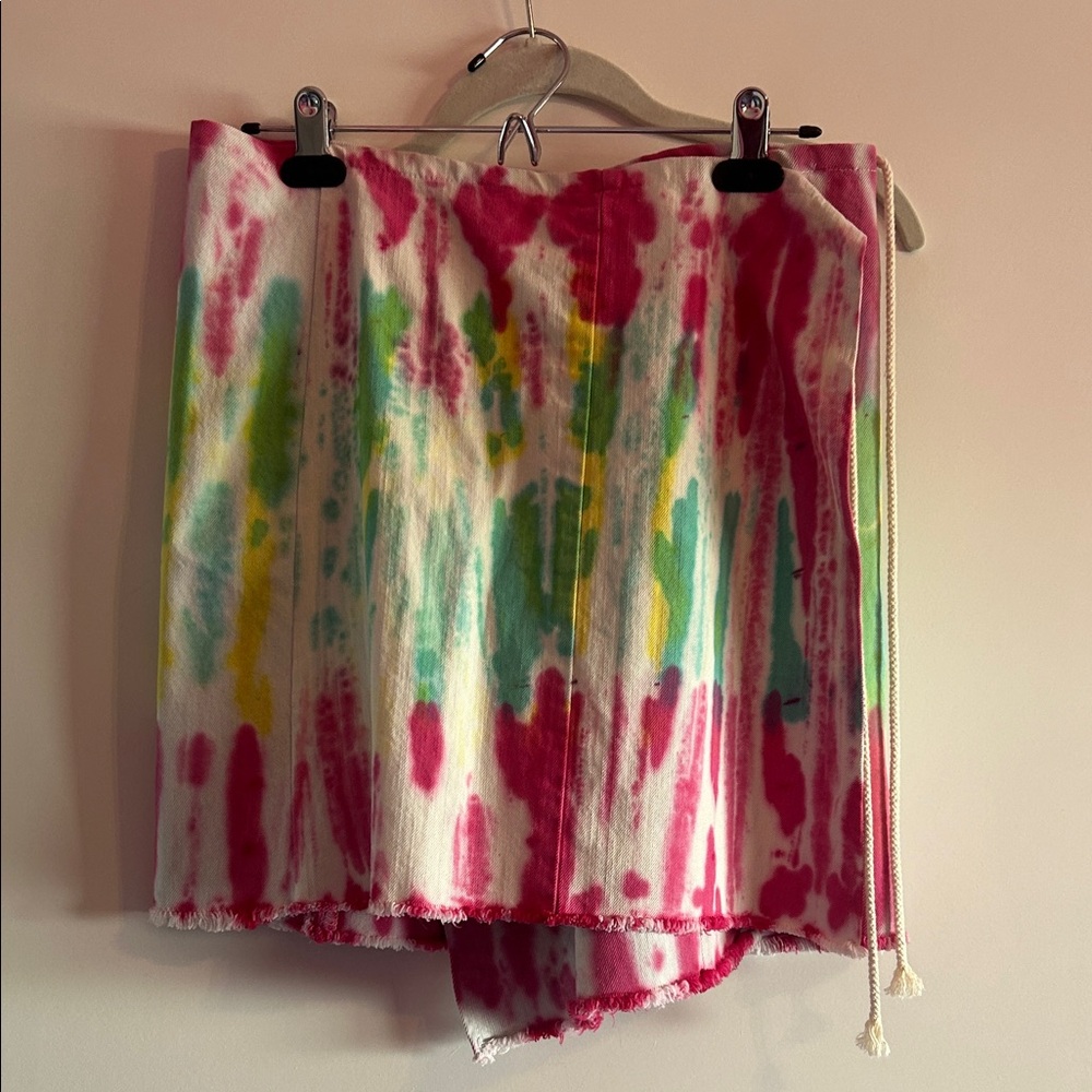 Riley Colorful Tie-Dye Skirt M/L pink Bloomingdales